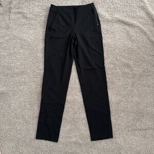 Kit and Ace Womens Black Side Zipper Straight Leg Trouser Pants Wool Size 0